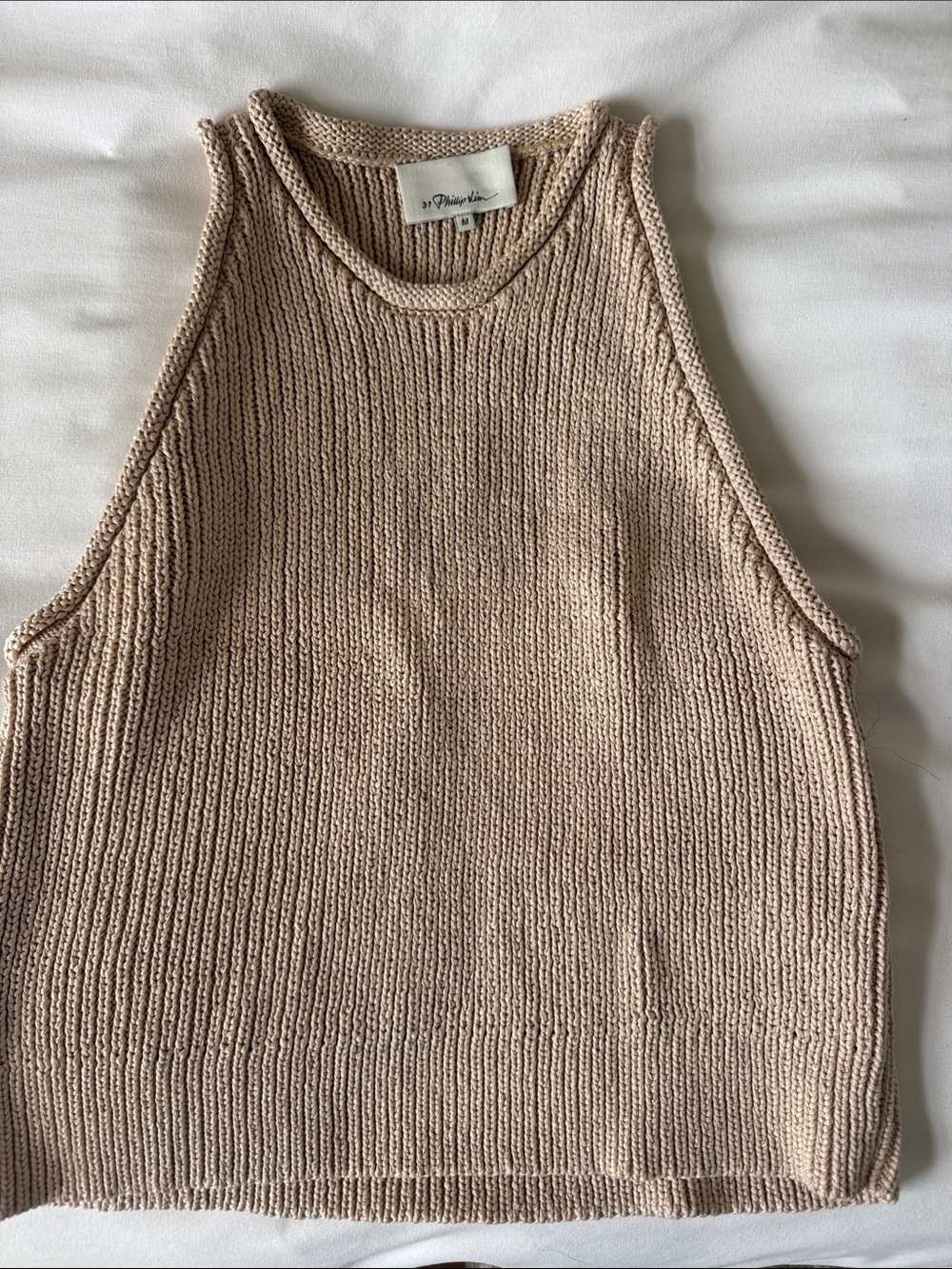 3.1 Phillip Lim Sleeveless Knit Tank - Beige